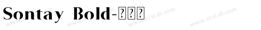 Sontay Bold字体转换